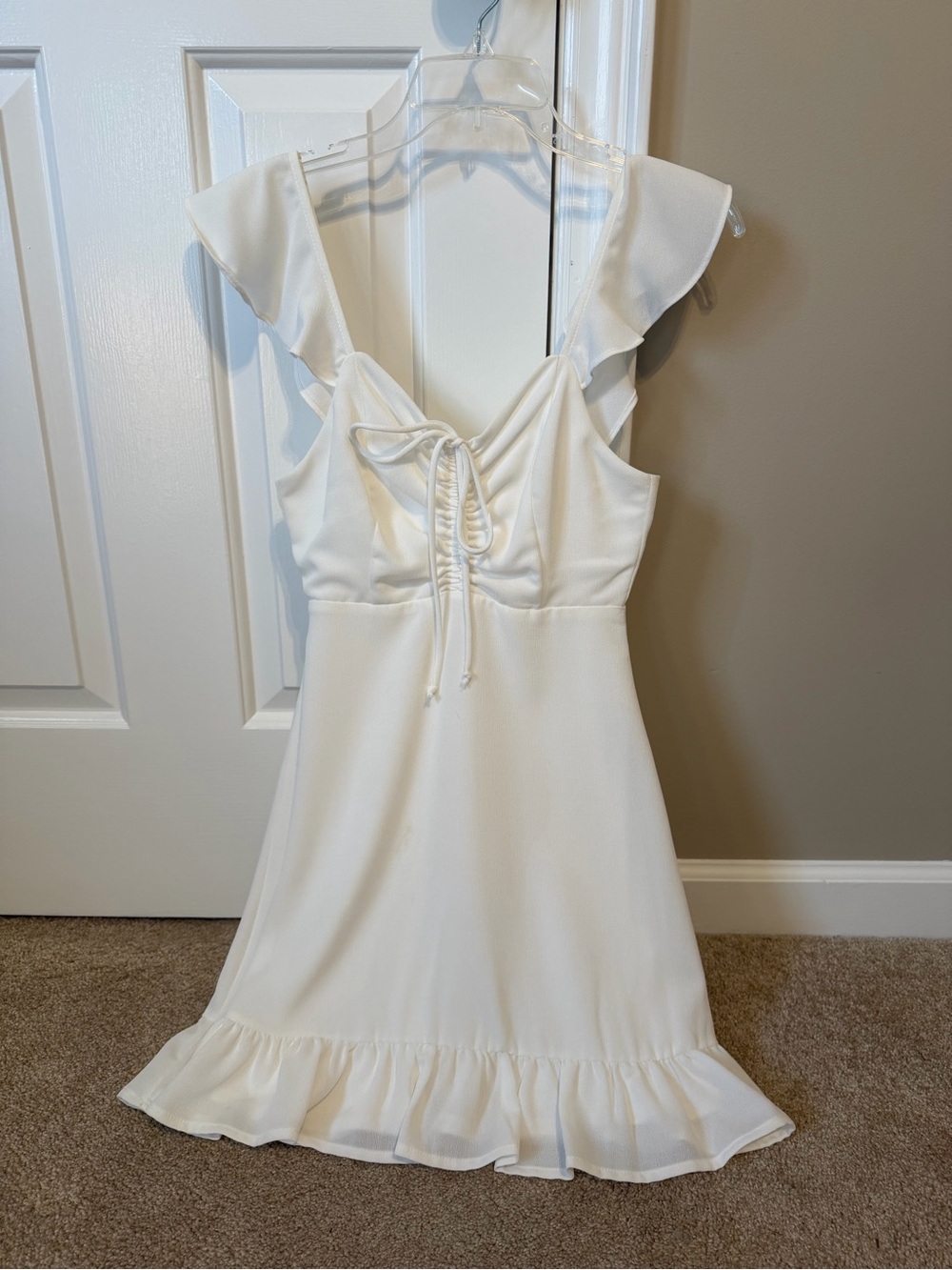 Altar’d State White Ruffle Dress